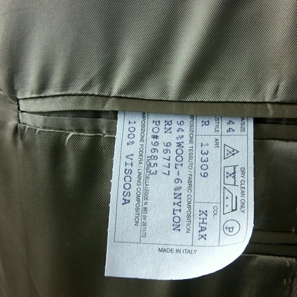 Bachrach 3 Button Suit Blazer Sports Coat 44R
